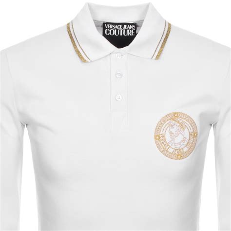 polo versace jeans|versace long sleeve polo.